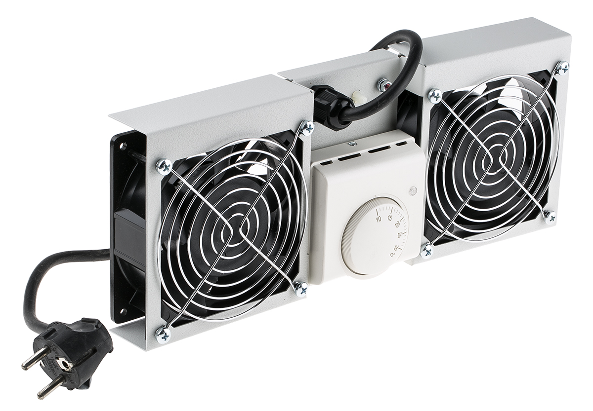 RS PRO 2 Fan Fan Module, 1 U