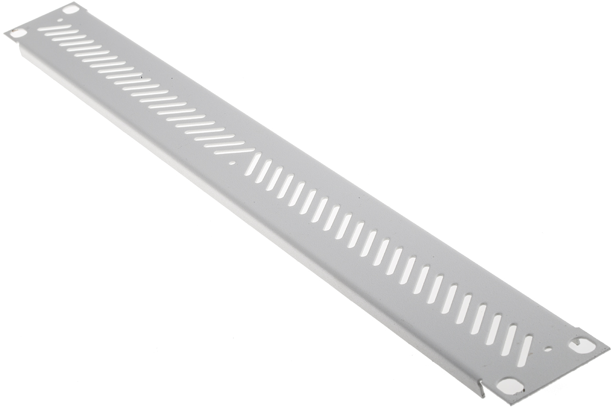 RS PRO Grey Steel, 1 U Ventilated 100 mm 60mm