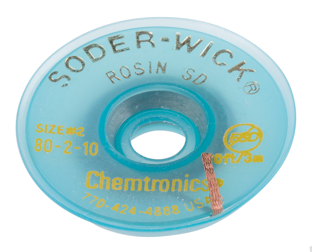Chemtronics 10 ft De-Soldering Braid, Width 1.5mm