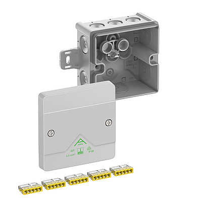 Spelsberg Grey Polystyrene Junction Box, IP66, 80 mm, 80mm 52 mm