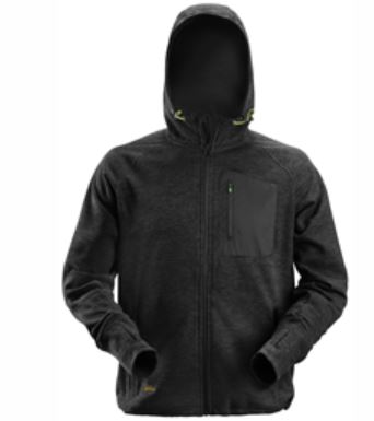 Snickers FlexiWork Black Polyester Men's Pull Over Work Hoodie XL 460 to 480 mm