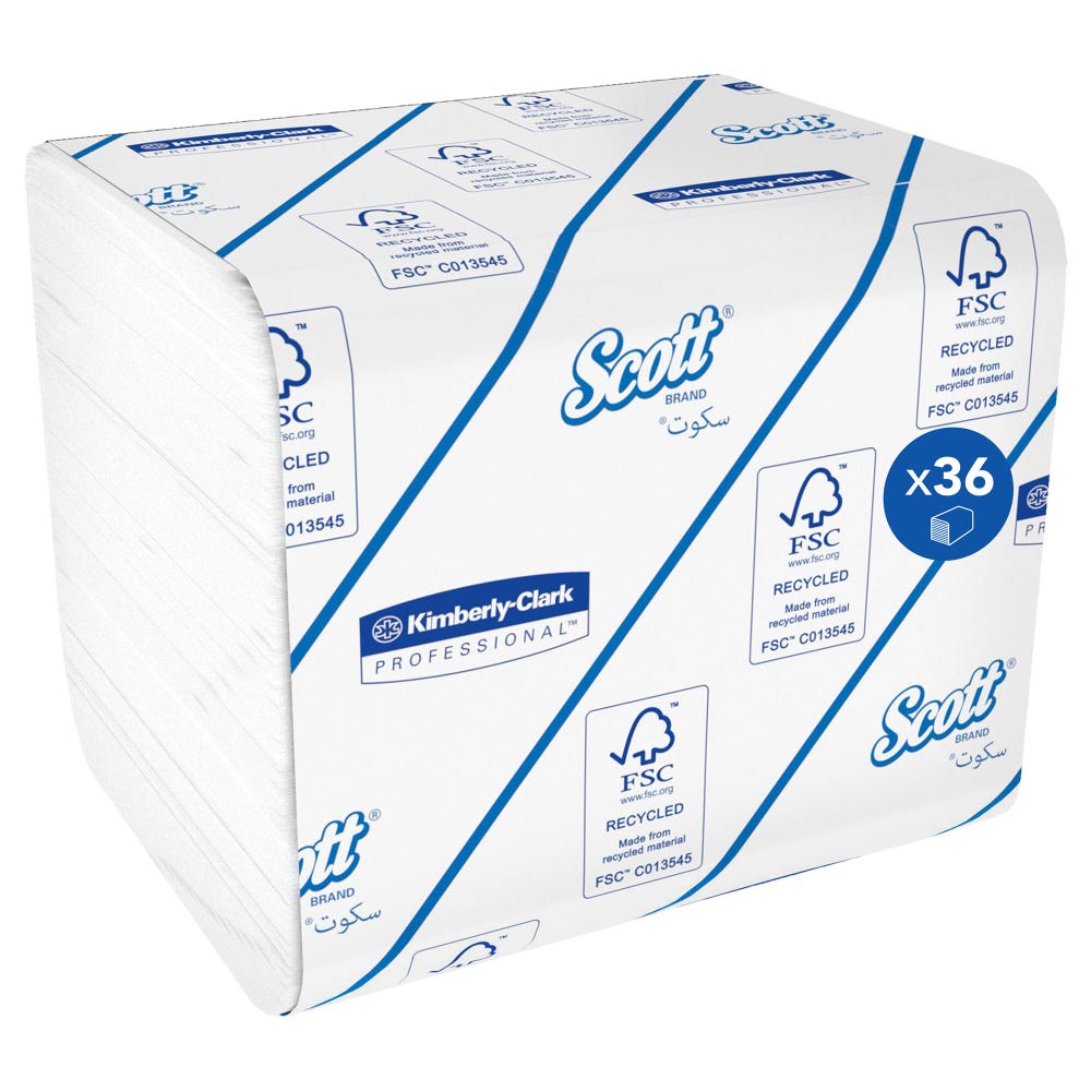 SCOTT 36 rolls of 9000 Sheets Toilet Roll