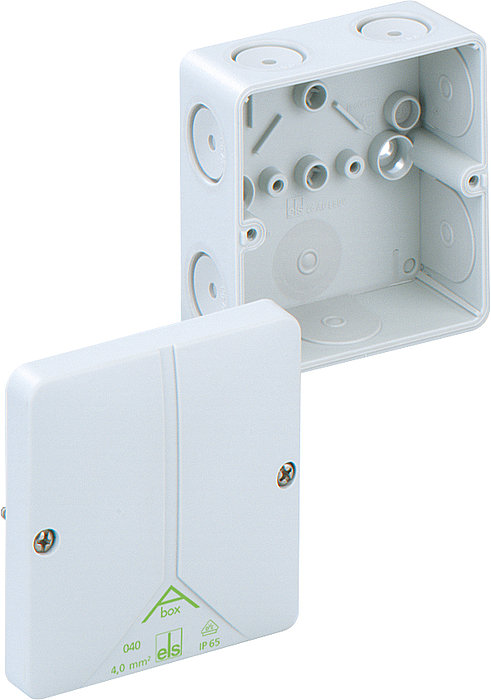 Spelsberg Abox 040-L Series Grey Polystyrene Junction Box, IP65, 102 mm, 93mm 57 mm