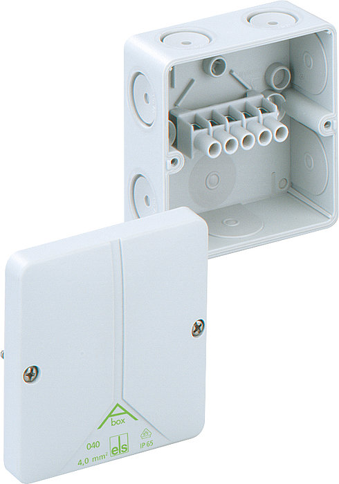 Spelsberg Grey Polystyrene Junction Box, IP65, 93 mm, 93mm 55 mm