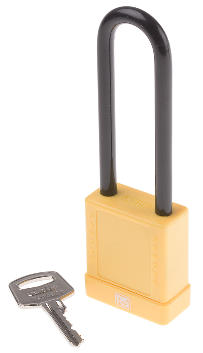 ABUS Key Steel, Aluminium Safety Padlock Weatherproof, 6.5 mm Shackle, 38 mm Body