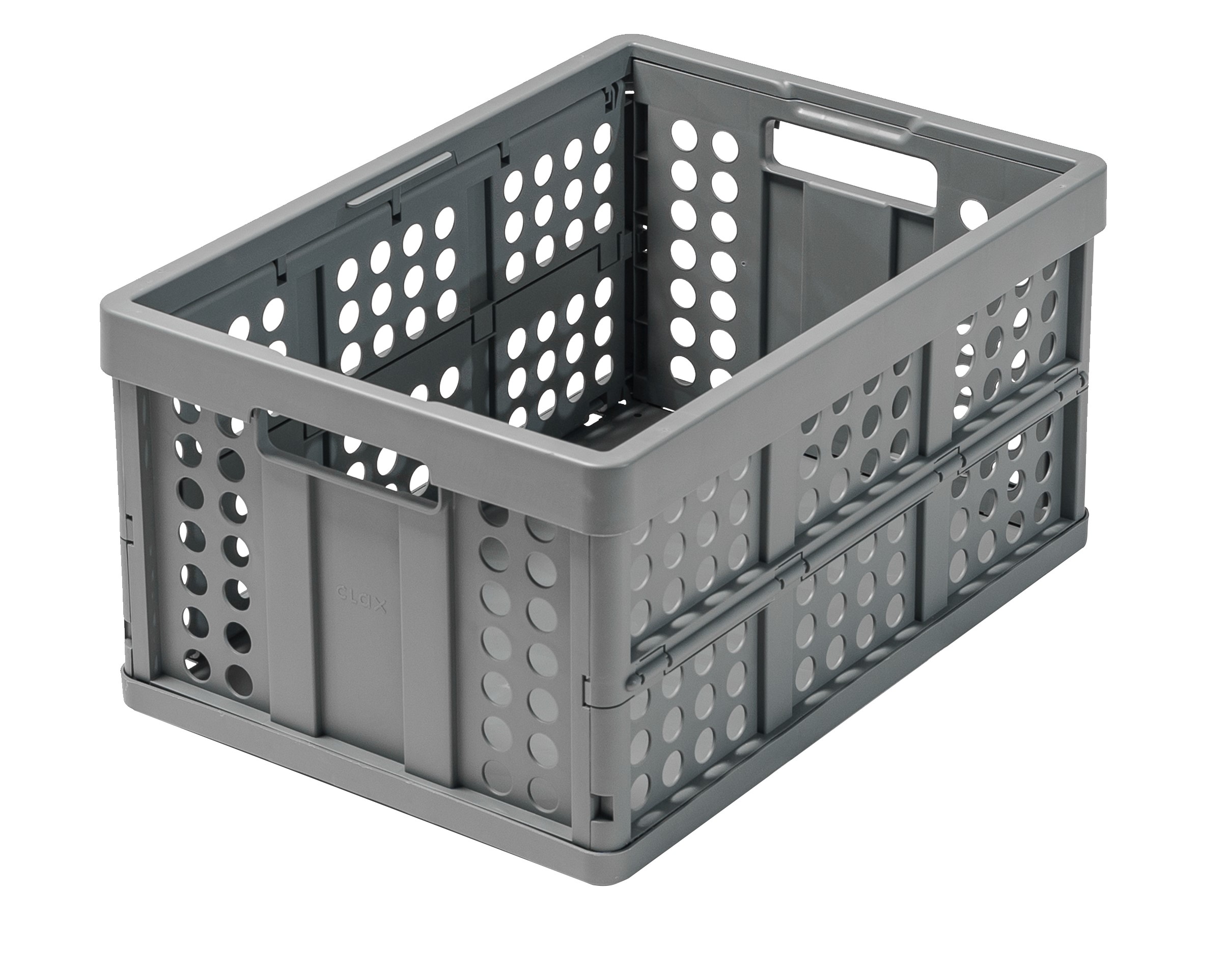 FIMM 45L Grey Aluminium Folding Crate, 380 mm x 540mm x 270 mm