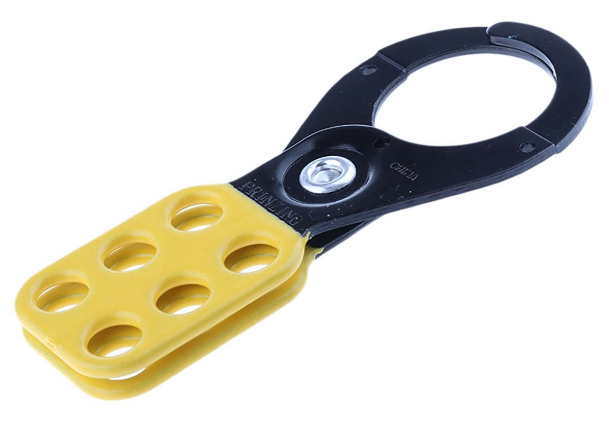 Brady Yellow 6-Lock Lockout Steel Lockout Hasp