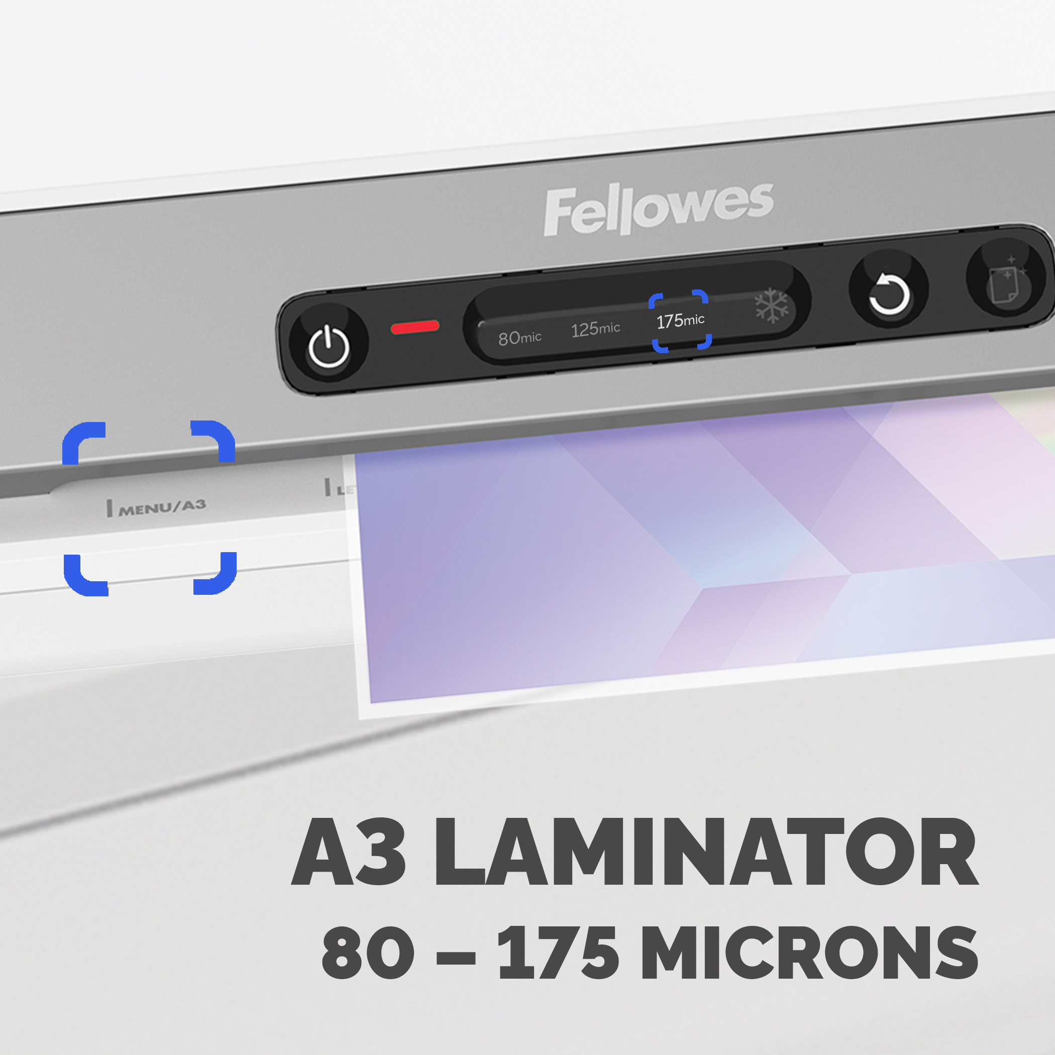 8058601 Fellowes AMARIS A3 Hot A3 Laminator White, Grey