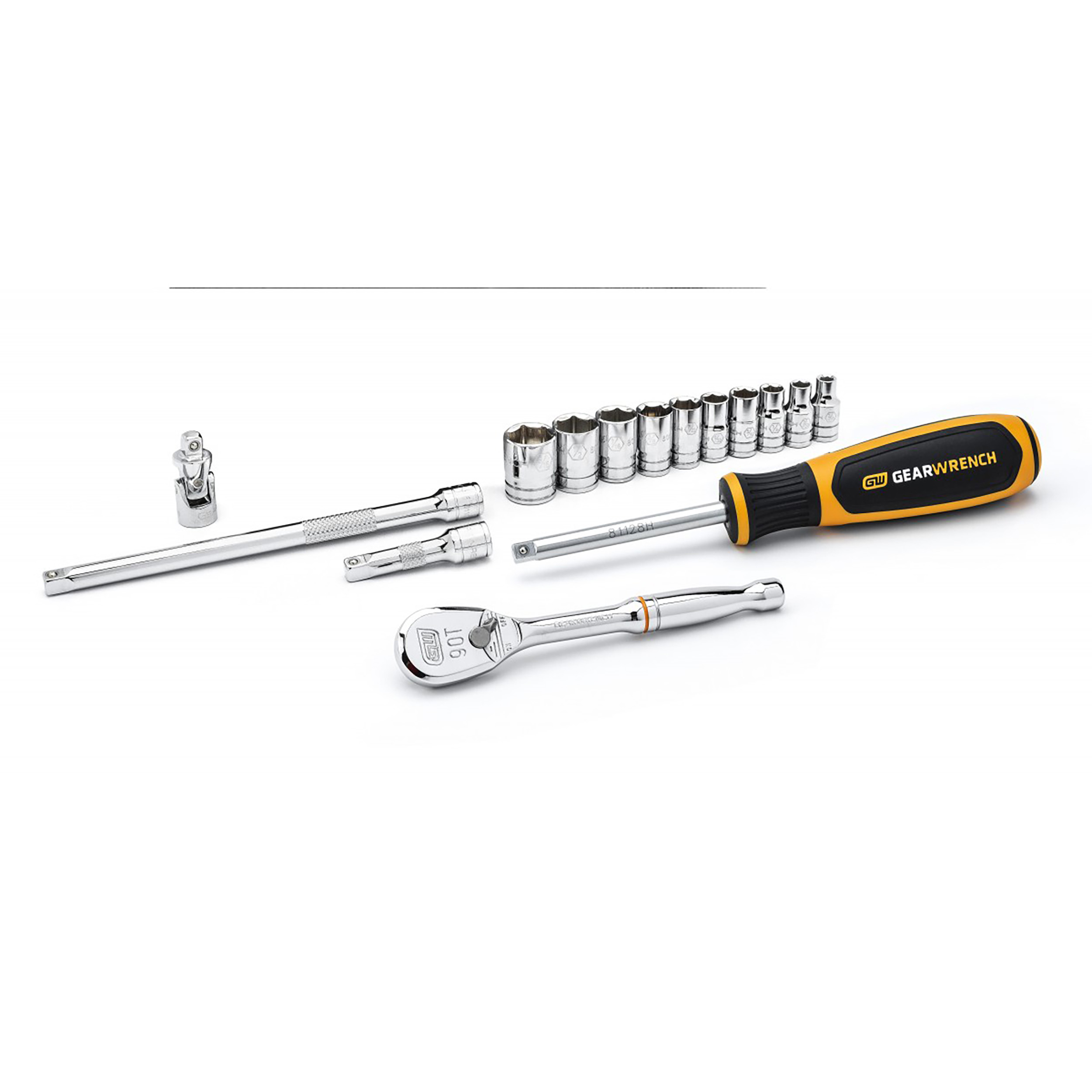 GearWrench 15-Piece 1/4 in 6 Point Socket Set