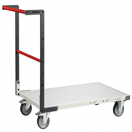 FIMM 1 2 Fixed + 2 Swivel with Brake Trolley, 1000 mm, 250 kg Load, 595 mm