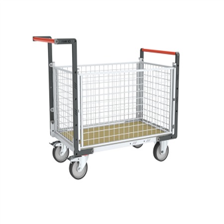FIMM Steel 2 Fixed + 2 Swivel with Brake Trolley, 1000 mm, 500 kg Load, 600 mm