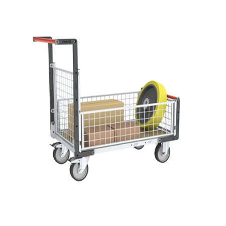 FIMM Steel 2 Fixed + 2 Swivel with Brake Trolley, 965 mm, 500 kg Load, 600 mm