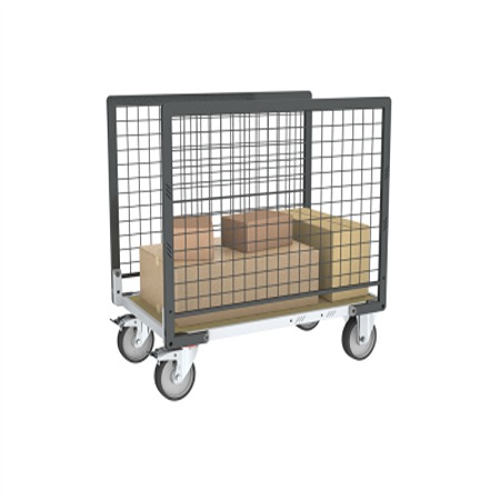 FIMM Steel 2 Fixed + 2 Swivel with Brake Trolley, 1200 mm, 500 kg Load, 800 mm
