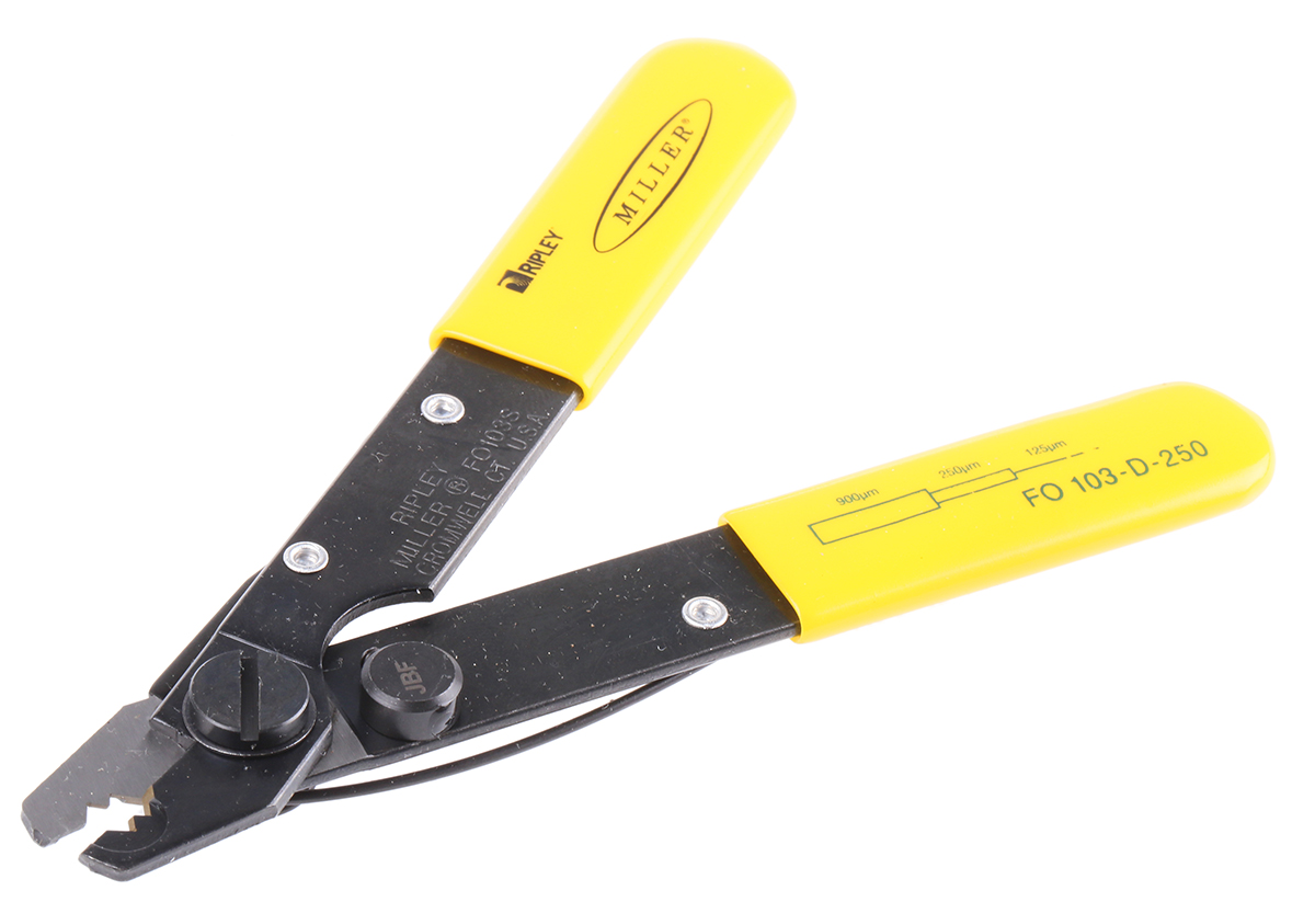 Miller FO 103 Series Fibre Optic Insulated Wire Stripper, 137 mm Overall
