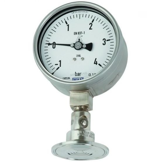WIKA DN 50.8 Analogue Pressure Gauge 10bar Bottom Entry 100mm Outside Diameter