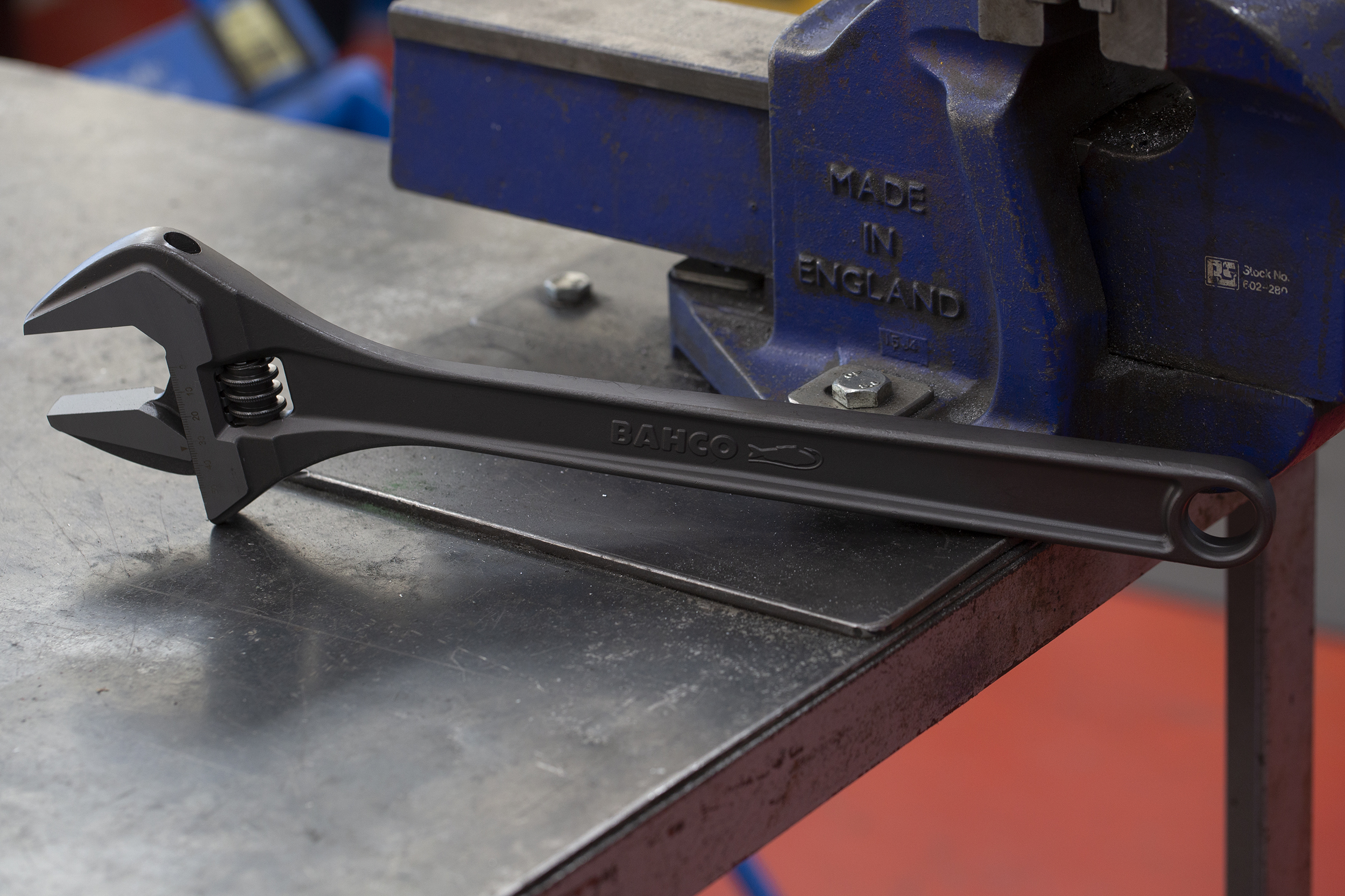 8075-ip Bahco Adjustable, 455mm Overall, 53 mm Jaw Capacity, Metal Handle Non-Sparking