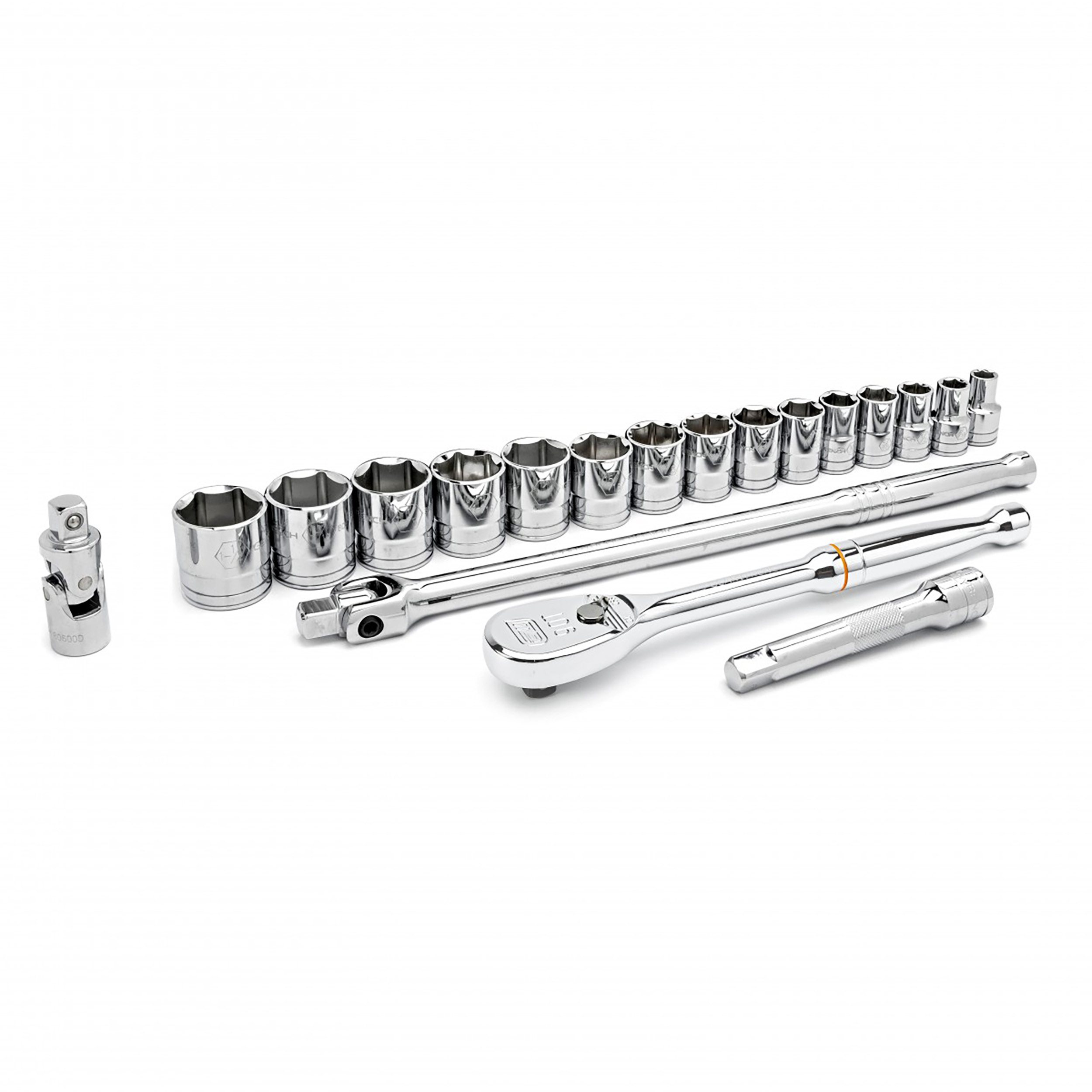 80791 GearWrench 19-Piece 1/2 in 6 Point Socket Set