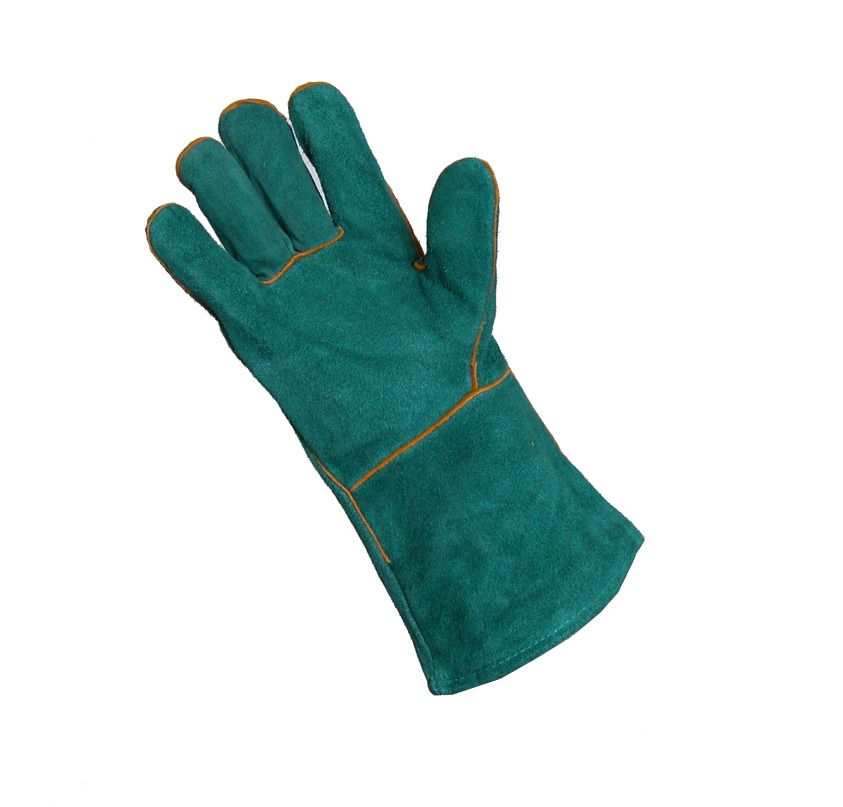 Liscombe 808L Grey, Red Leather Welding Gloves, Size 9