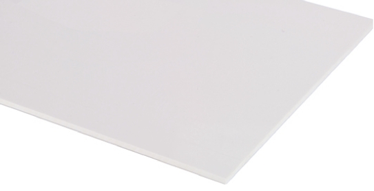 RS PRO White Polyvinyl Chloride Plastic Sheet, 600 mm x 600mm x 2.5 mm