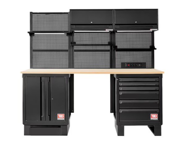 Facom 4 Door, 7 Drawer Metal Floor Standing Tool Cabinet, 2175mm
