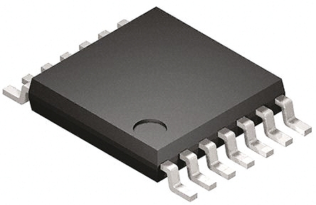 DiodesZetex 74LV04AT14-13 Hex Schmitt Trigger CMOS Inverter, 14-Pin TSSOP