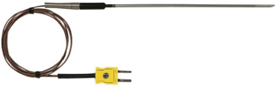 Fluke Type J Lance Insertion, Air, Surface, General Temperature Probe, 140 mm Length, 9.5 mm Diameter, 260 °C Max