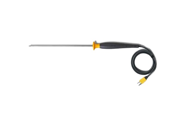 80pk-22 Fluke Type K General Temperature Probe, 213 mm Length, 3.2 mm Diameter, 1090 °C Max
