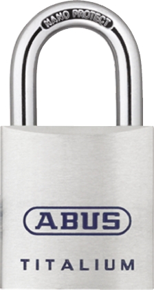 ABUS Keyed Titalium Weatherproof Padlock Weatherproof, 7 mm Shackle, 4mm Body