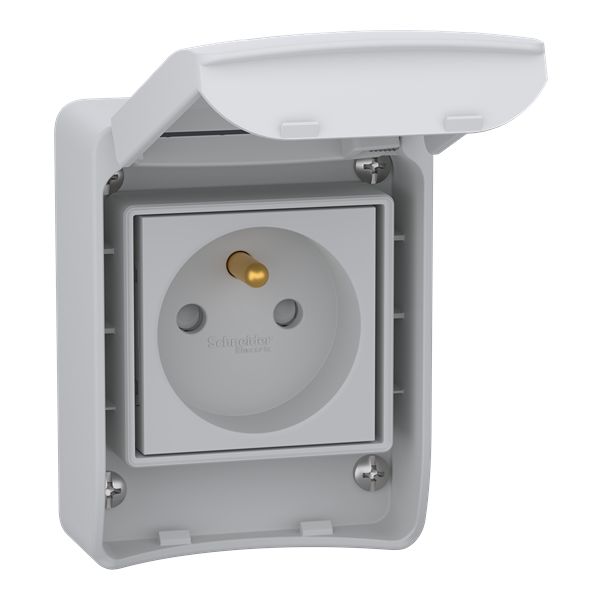 Schneider Electric Mureva Grey Back Box, 4 Fixing Points, IP65 65mm
