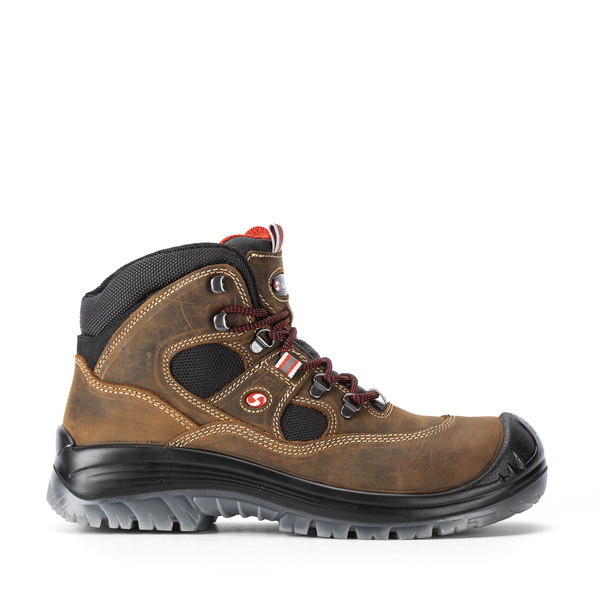 Sixton LABRADOR Brown Composite Toe Capped Unisex Ankle Boot 11, EU 46 EN ISO 20345:2011