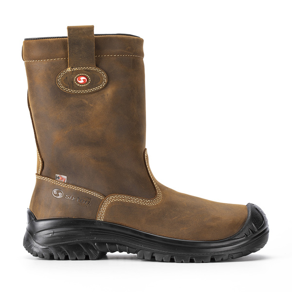 Sixton MONTANA Brown Composite Toe Capped Unisex Safety Boots 9, EU 43 EN ISO 20345:2011