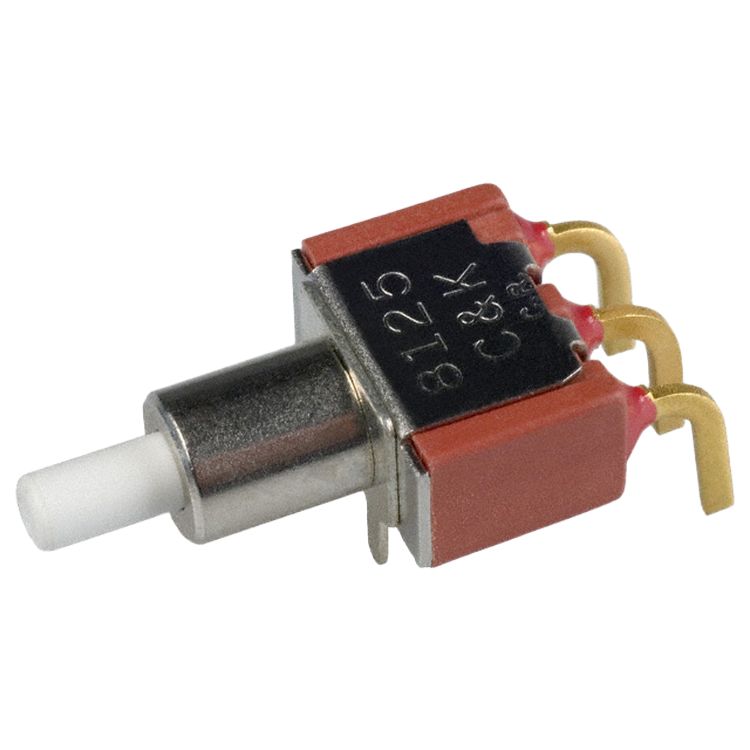 C & K 8020 Series Pushbutton, Momentary, Through Hole, SPDT, 28 V 120 V