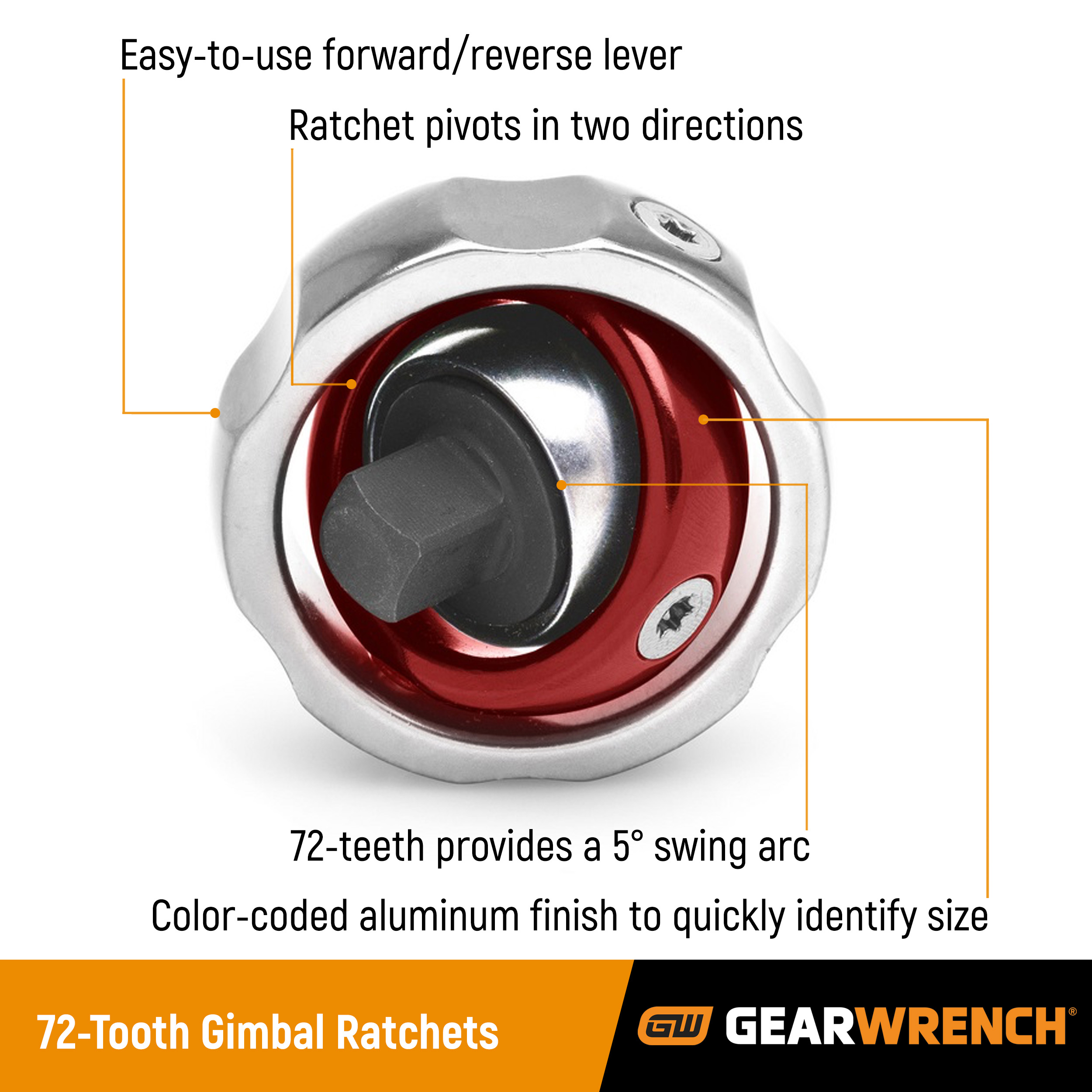 81270 GearWrench 9.53 mm Finger Control Ratchet with Ratchet Handle