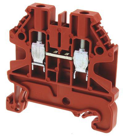 Wieland WT 2.5 Series , 1 kV Feed Through Terminal Block, Screw Termination