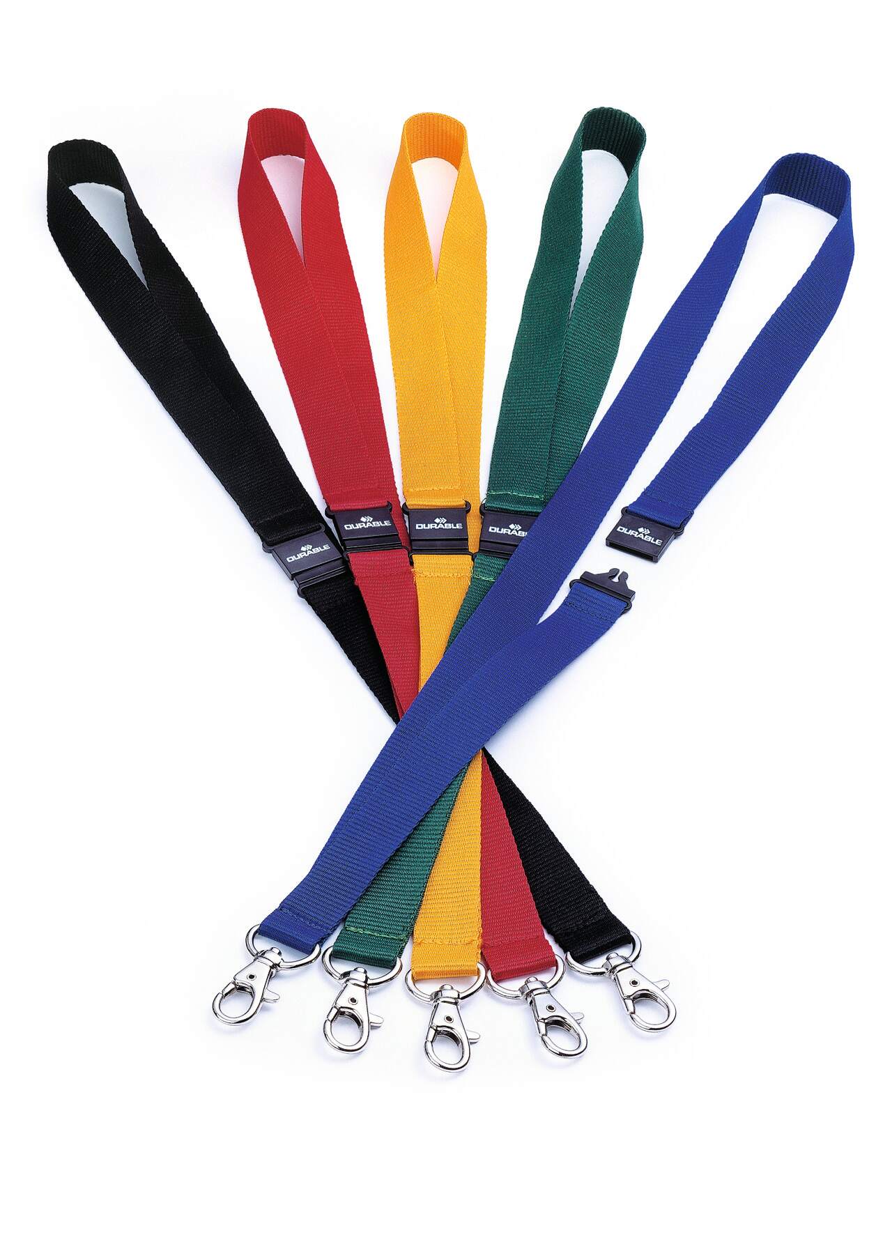 8137-07 Durable Blue Metal 10 Per Pack Lanyard