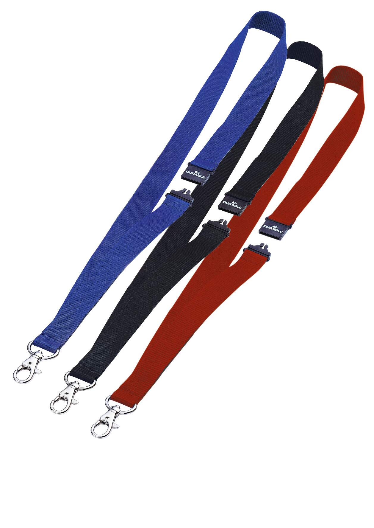8137-07 Durable Blue Metal 10 Per Pack Lanyard