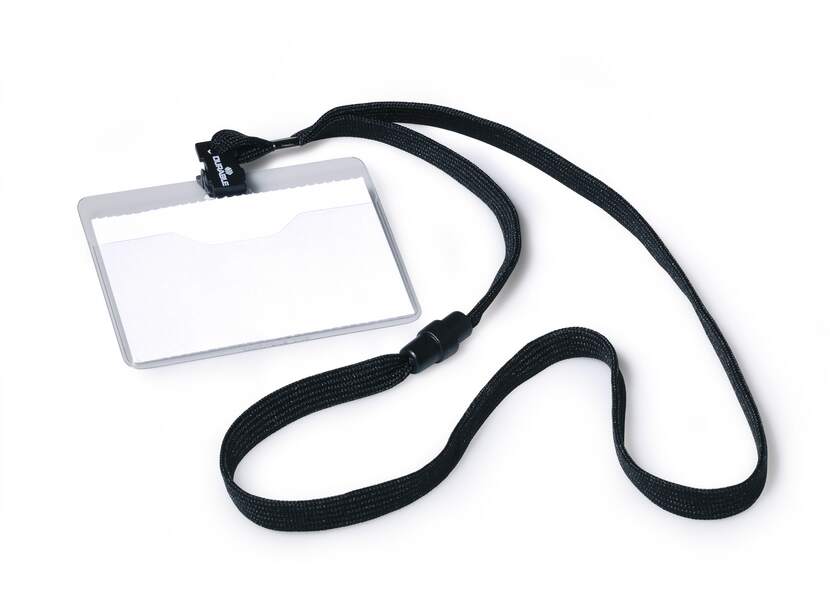 Durable Black Plastic Name Badge
