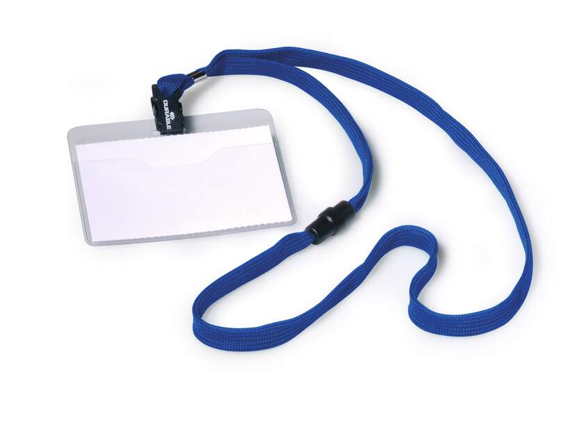 Durable Blue Plastic Name Badge