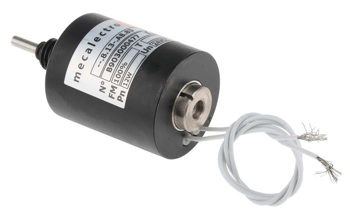 Mecalectro 8.13AB.83 Linear Solenoid, 24V 80 mm 47mm 16 mm