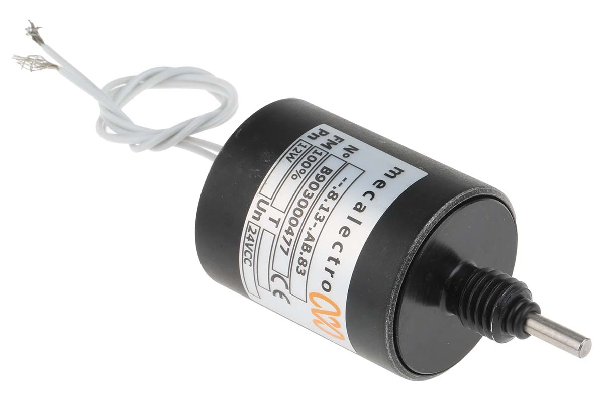 813ab83 Mecalectro 8.13AB.83 Linear Solenoid, 24V 80 mm 47mm 16 mm