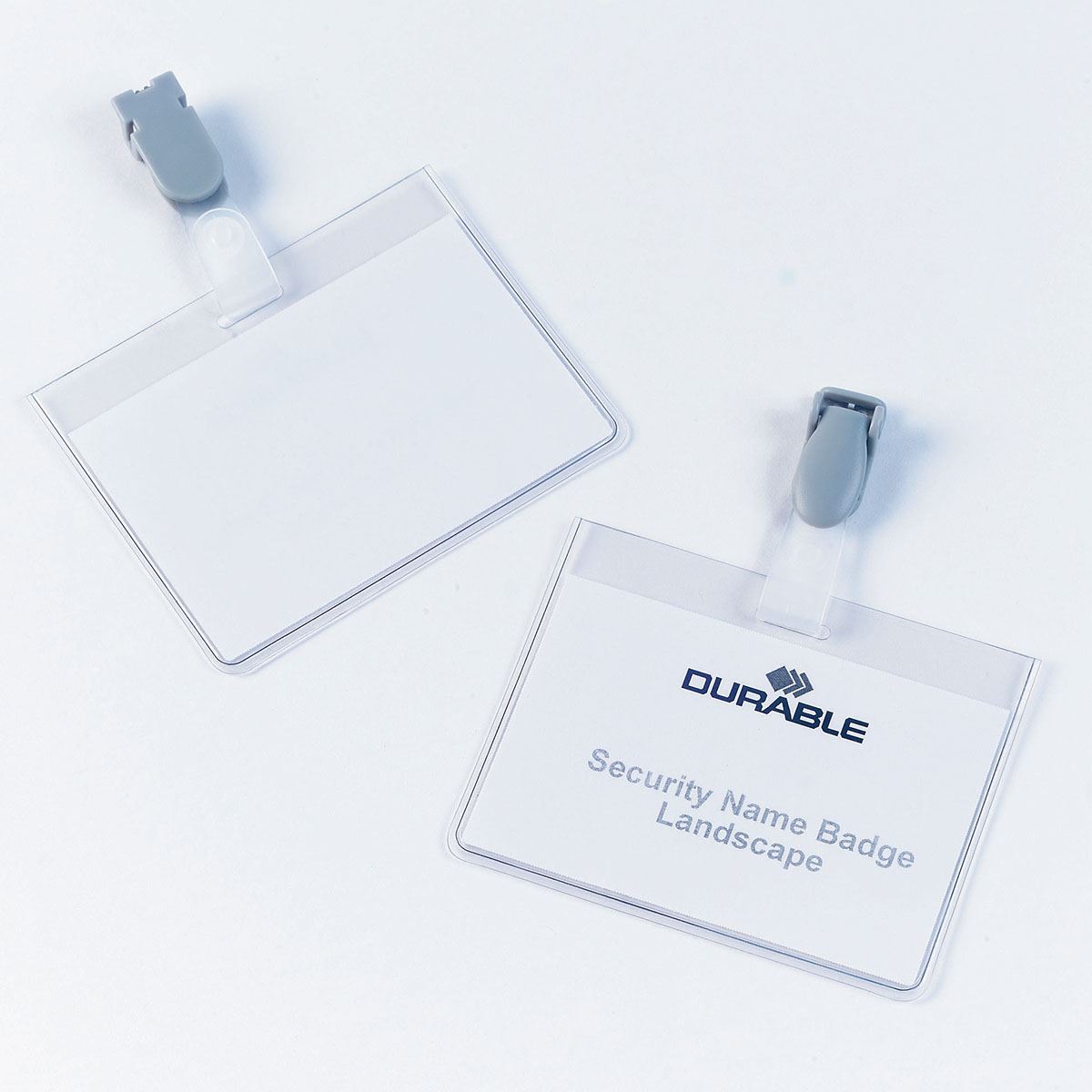 8143-19 Durable Transparent Polyvinyl Chloride Name Badge