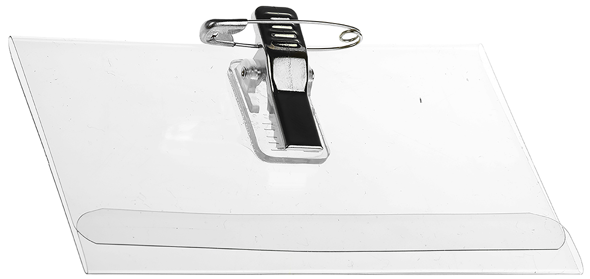 8145-19 Durable Transparent Plastic Name Badge