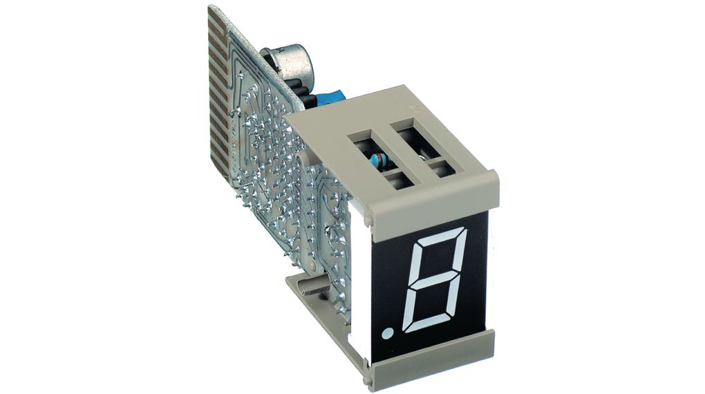 815-057-21 Crameda Intersys 1 7 Segment LED Display Red Left Side 16 mm