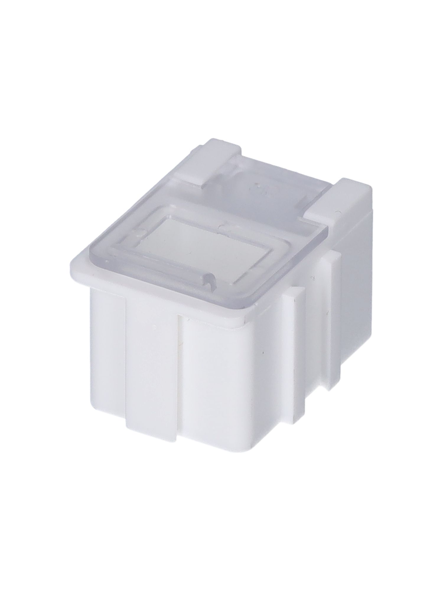 Licefa 1 Cell White, Transparent Adjustable Compartments Compartment Box, 21 mm x 21.8mm x 29.4 mm