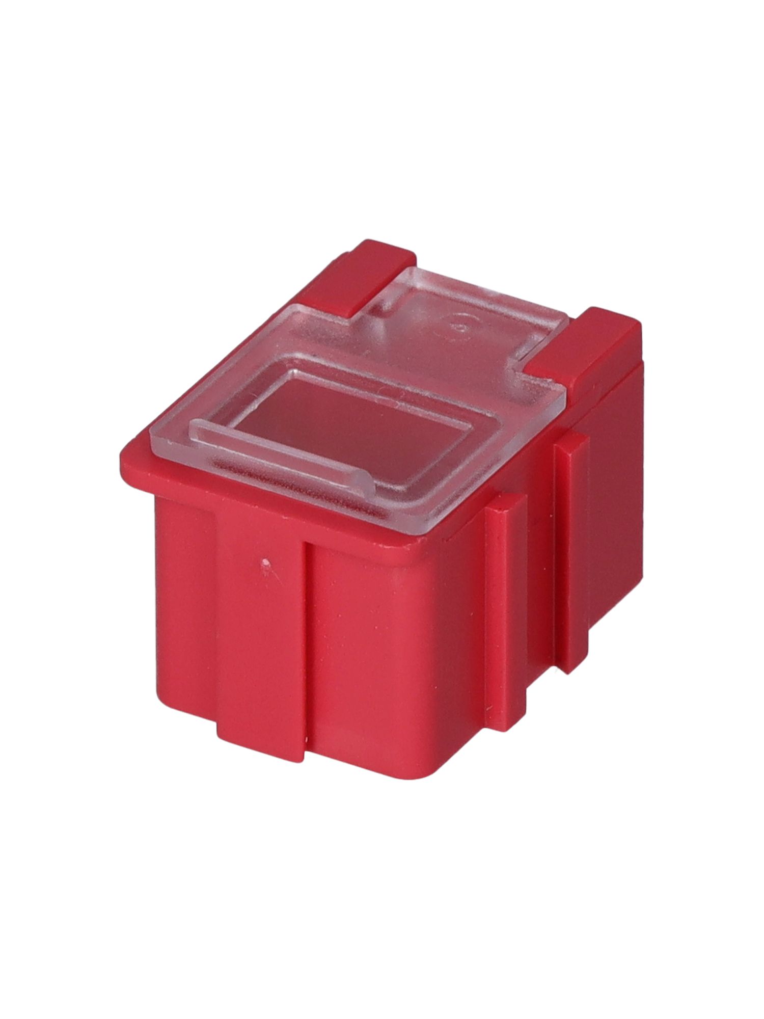 Licefa 1 Cell Red, Transparent Adjustable Compartments Compartment Box, 21 mm x 21.8mm x 29.4 mm