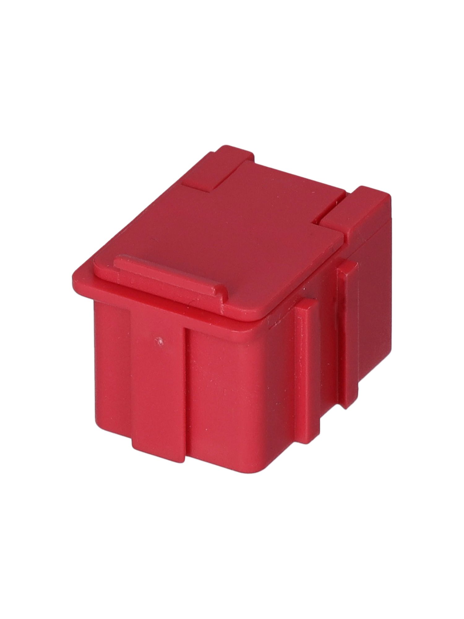 Licefa 1 Cell Red Compartment Box, 21 mm x 21.8mm x 29.4 mm