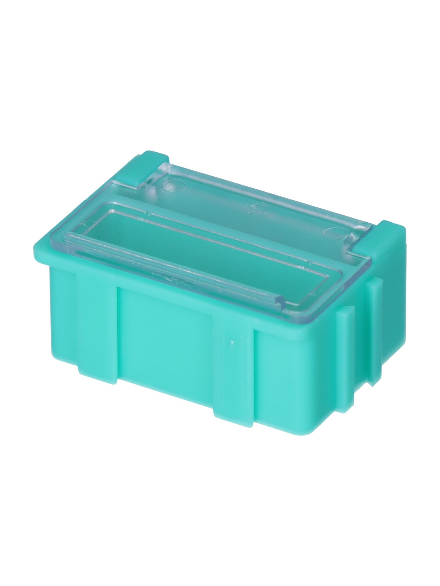 Licefa 1 Cell Green, Transparent Adjustable Compartments Compartment Box, 21 mm x 42.4mm x 29.4 mm