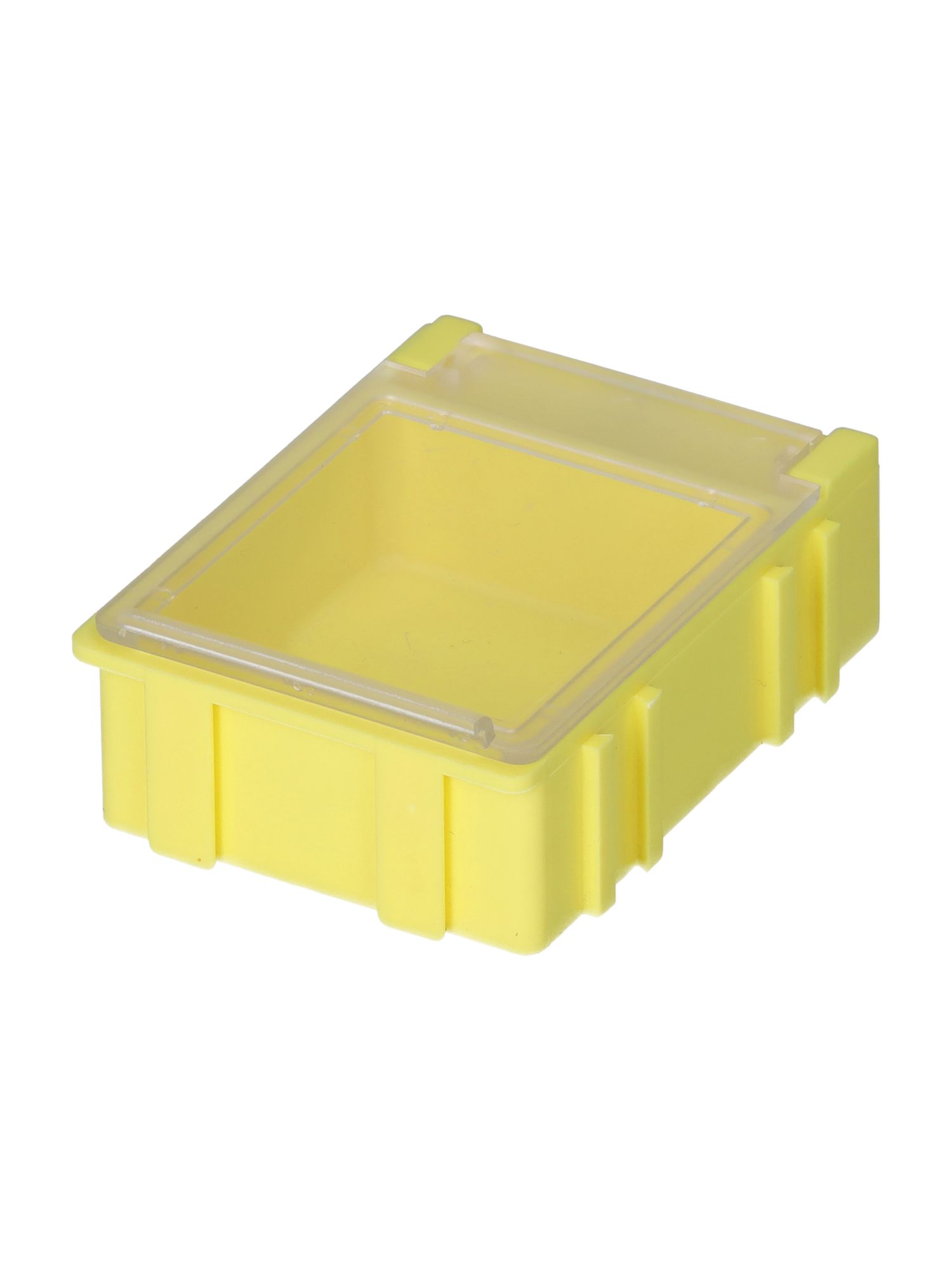 Licefa 1 Cell Yellow, Transparent Adjustable Compartments Compartment Box, 21 mm x 42.3mm x 57.4 mm