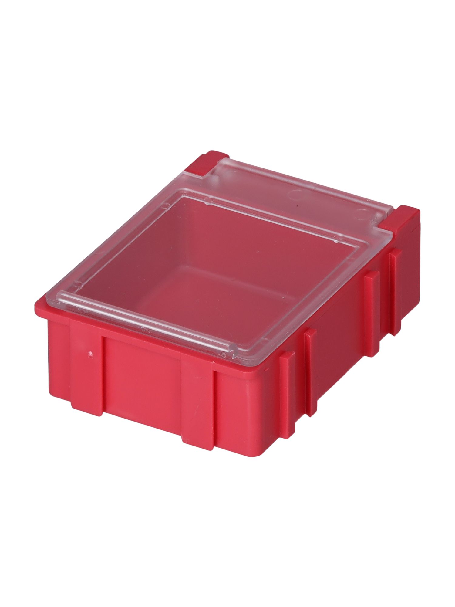 Licefa 1 Cell Red, Transparent Adjustable Compartments Compartment Box, 21 mm x 42.3mm x 57.4 mm