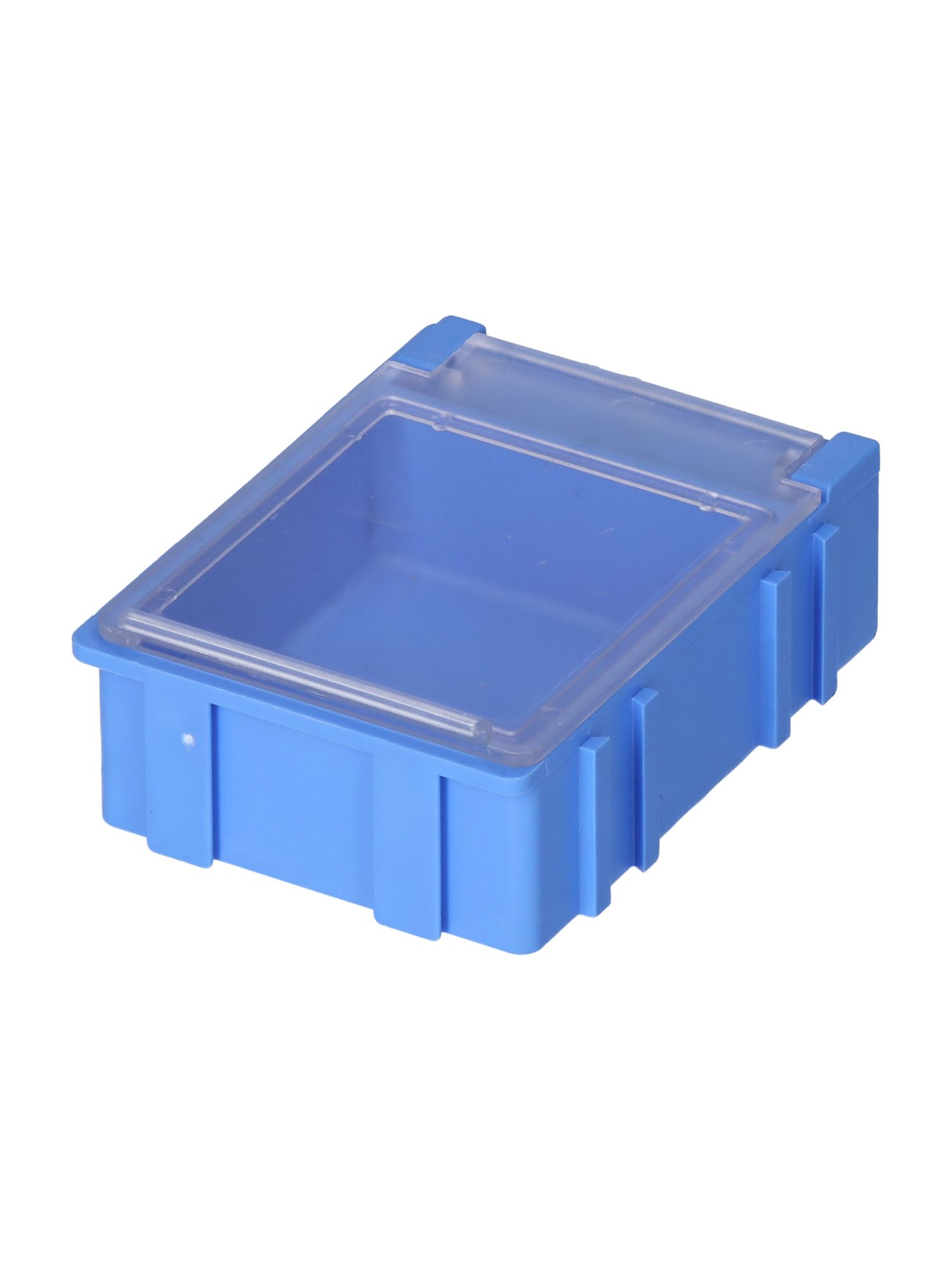 Licefa 1 Cell Transparent, Blue Compartment Box, 21 mm x 42.3mm x 57.4 mm